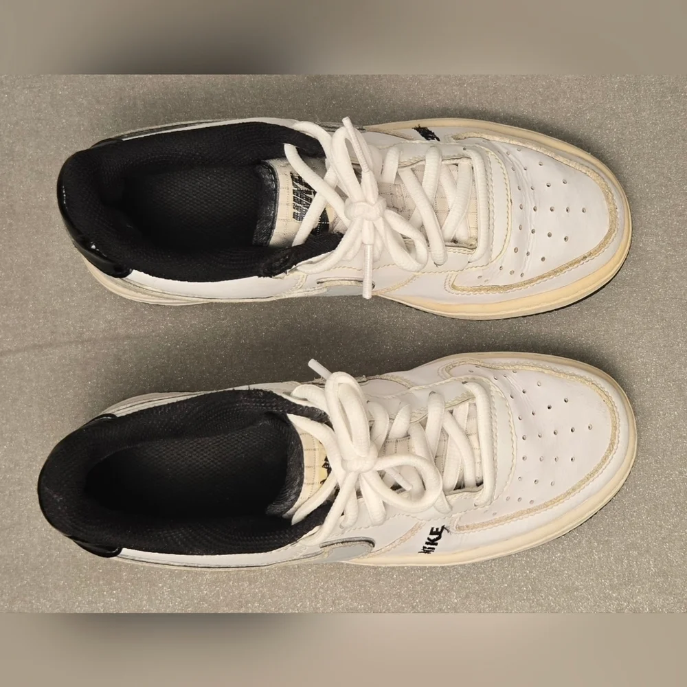Nike Air Force 1 Low White Black Grey – Youth 3.5Y - Picture 7 of 11